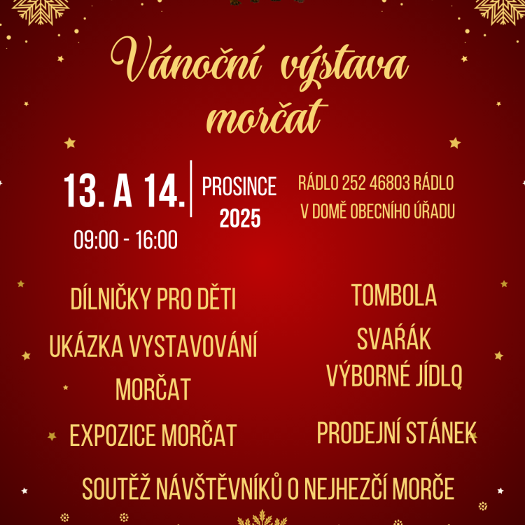 Výstava ušlechtilých morčat v obci Rádlo