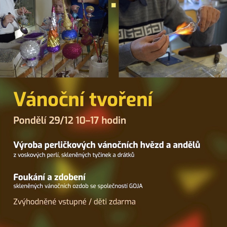 Vánoční tvoření z perlí a skla