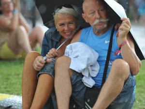 Děštivý festival v roce 2012.