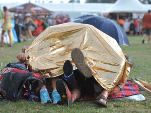 Děštivý festival v roce 2012.