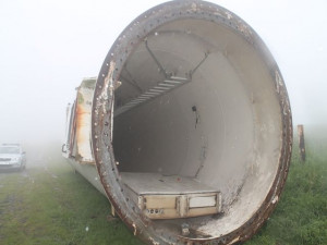 Vykradená větrná elektrárna