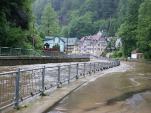 Hřensko. I sem může jít pomoc z Liberecka. Foto: HZS UK