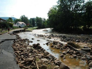 Hejnice po záplavách v roce 2010.