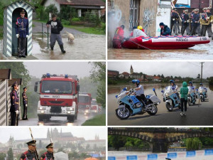 Hradní stráž a její nasazení při záplavách.