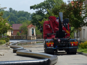 Fotografie, které pořídili liberečtí hasiči v obcích Kly a Hořín. Foto: HZS LK Zdenka Štrauchová