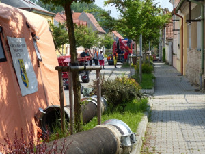 Fotografie, které pořídili liberečtí hasiči v obcích Kly a Hořín. Foto: HZS LK Zdenka Štrauchová