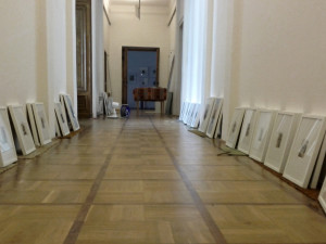 Momentka z instalace grafik.