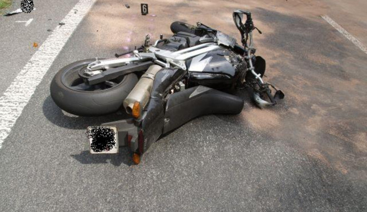Nehoda motocyklu. Ilustrační foto: Policie ČR