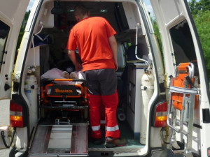 Nehoda ve Vlčetíně. Foto: ZZSLK