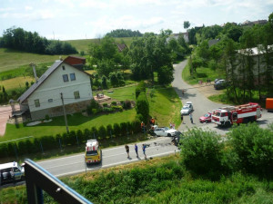 Nehoda ve Vlčetíně. Foto: ZZSLK