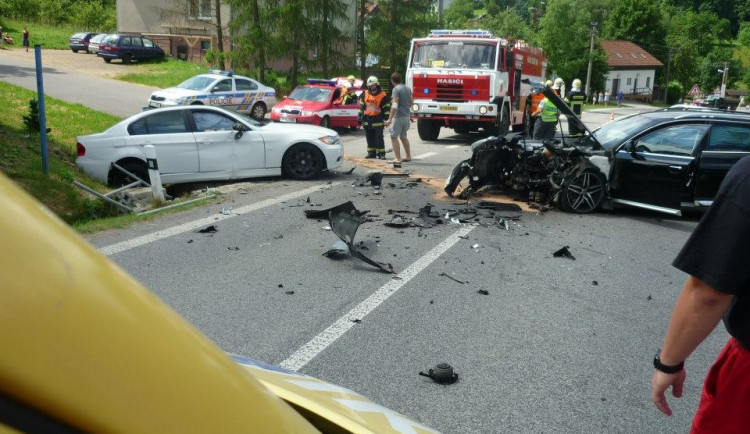 Nehoda ve Vlčetíně. Foto: ZZSLK