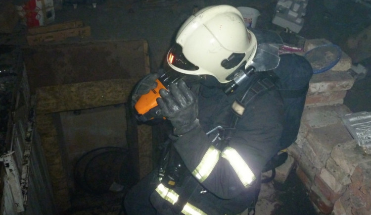 Požár v Oldřichově. Foto: HZSLK