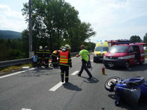 Nehoda motocyklu. Ilustrační foto: HZSLK
