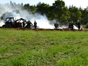 Požár v Hlavici. Foto: HZS LK