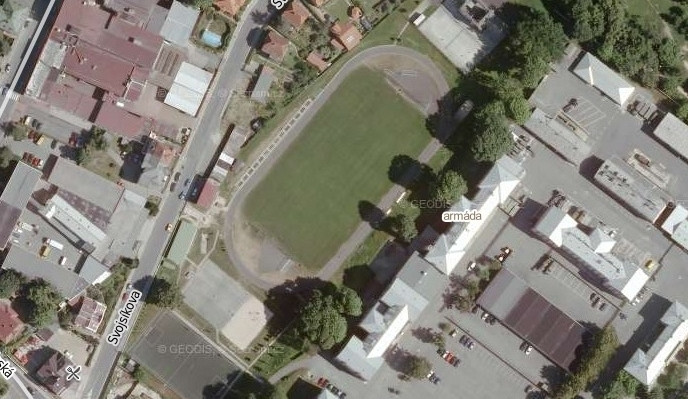 Areál ve Svojsíkově ulici. Autor: mapy.cz