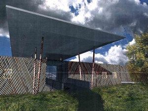 Vizualizace nového vstupu. Foto: MML