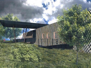 Vizualizace nového vstupu. Foto: MML