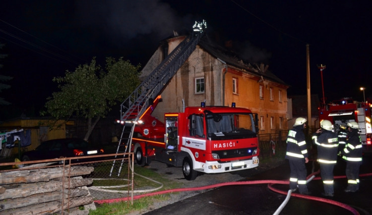 Požár v Raspenavě. Foto: HZSLK