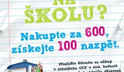 Nakupte školní potřeby za 600 korun a stovku dostanete nazpět