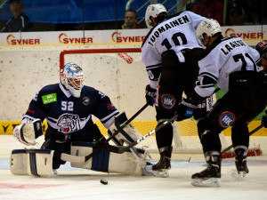 Bílí Tygři proti TPS Turku. Foto: Jaroslav Appeltauer