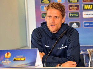 Kapitán Kováč na tiskovce před zápasem