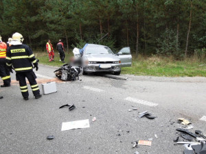 Tragická nehoda u Doks. Foto: HZSLK/stanice Česká Lípa