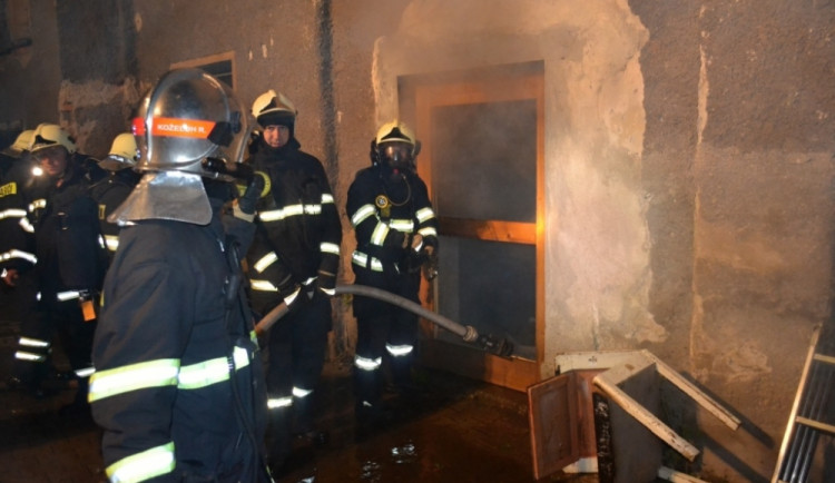 Požár v Proseči nad Nisou. Foto: HZSLK