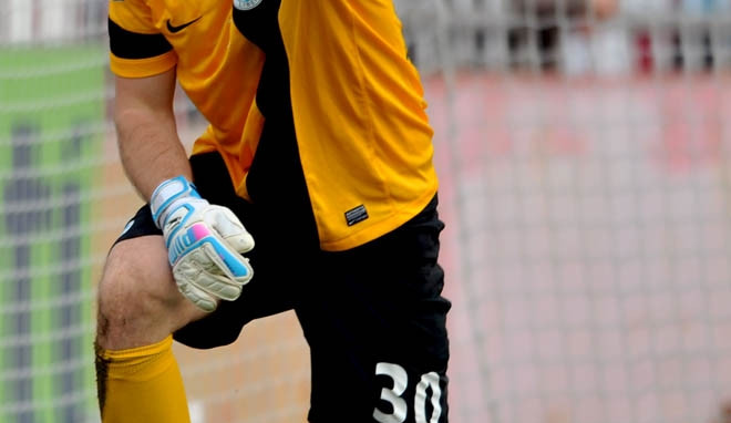 Brankář Slovanu Lukáš Hroššo