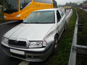 Nehoda na rychlostce. Foto: HZSLK