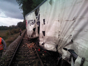 Nehoda kamionu u Sedmihorek. Foto: HZSLK