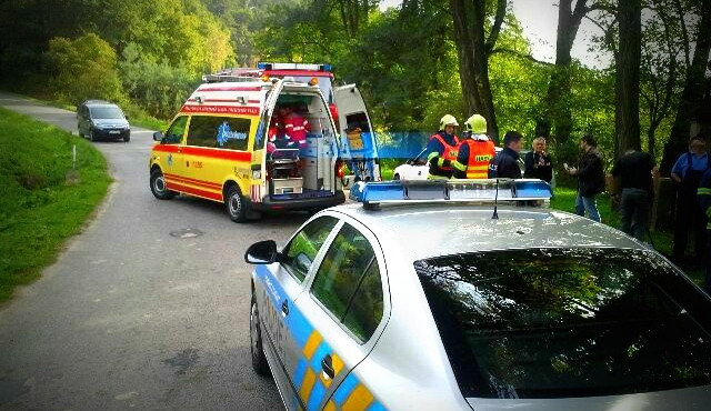 Nehoda motocyklisty u Dubé. Foto: ZZSLK