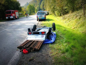 Nehoda v Malé Skále. Foto: Policie ČR