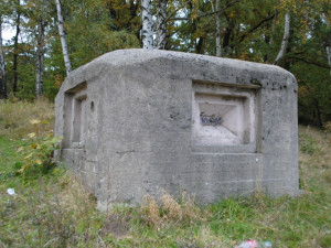 Pohled na přední stěnu, ze které byl výhled přímo na Liberec