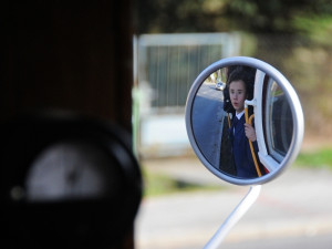 Historická tramvaj vyjela na státní svátek na slavnostní projížďku. Foto: MML/Jan Král