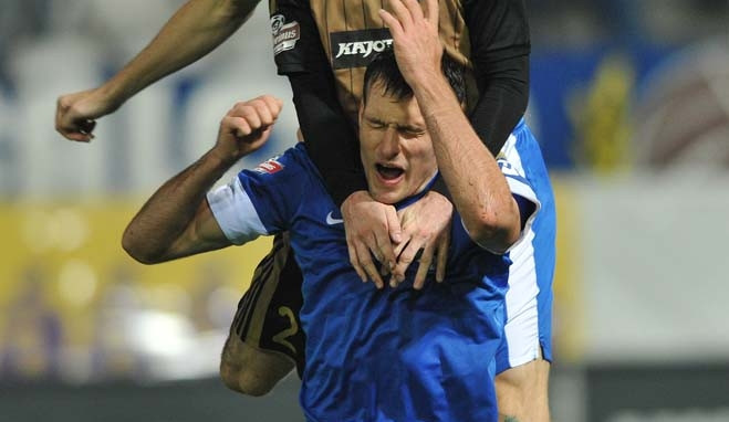 Rabušic v souboji. Foto: Jaroslav Appletauer