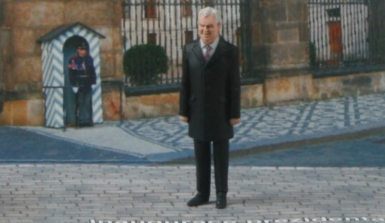 Zmenšený Miloš Zeman. Foto: Abrex.cz
