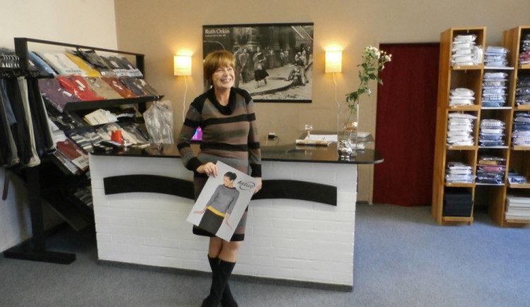 Zuzana Filipová ve svém módním obchodu.