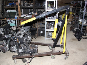 Díly z kradených aut. Foto: Policie ČR