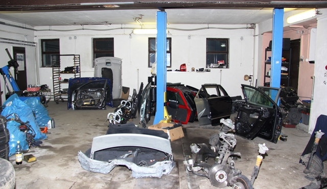 Díly z kradených aut. Foto: Policie ČR