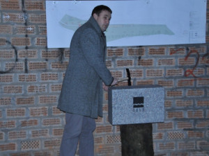Na základní kámen poklepal hejtman Martin Půta