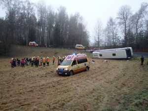 Na místě zasahovalo pět jednotek hasičů. Foto: HZSLK