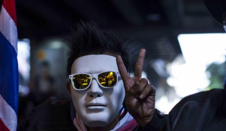 V Bangkoku se demonstruje. Foto: Jaroslav Čapek