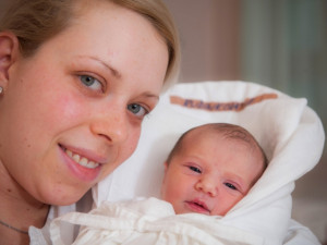 Isabel se narodila minutu po půlnoci. Foto: Nemocnice Liberec