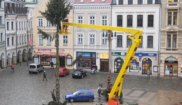 Likvidace vánočního stromu. Foto: Jan Vrabec