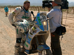 David Pabiška. Foto: Facebook/SP MOTO Dakar Team