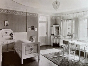 Ložnice na dobové fotografii. Foto: liberec-reichenberg.net
