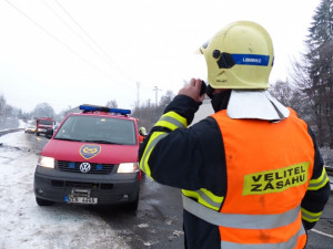 Nehoda u sjezdu na Jeřmanice. Foto: HZSLK