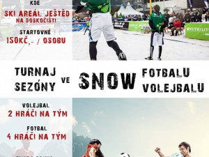 Zkuste novou výzvu. Blíží se turnaj ve snow fotbale a volejbale