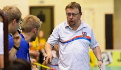 Zdeněk Skružný během svého působení u reprezentace. Foto: florbal.cz