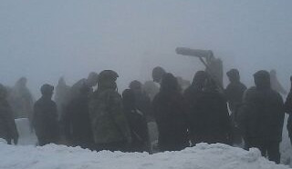 Natáčení na Ještědu. Foto: čtenář Drbny